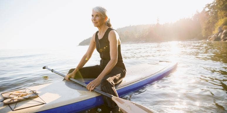 how to deal with being an empty nester older woman on a boat