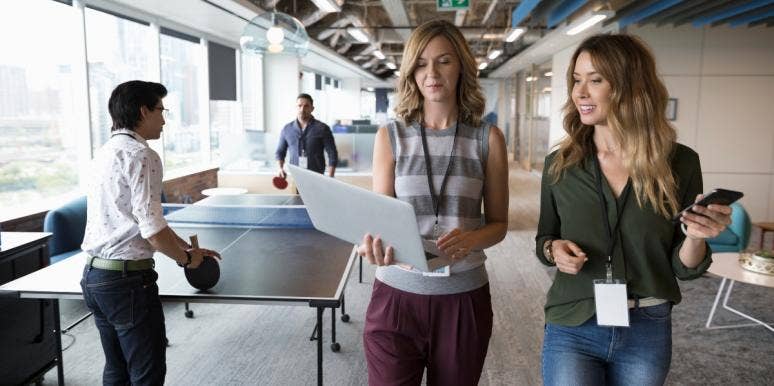 how to deal with difficult people at work two women walking and talking