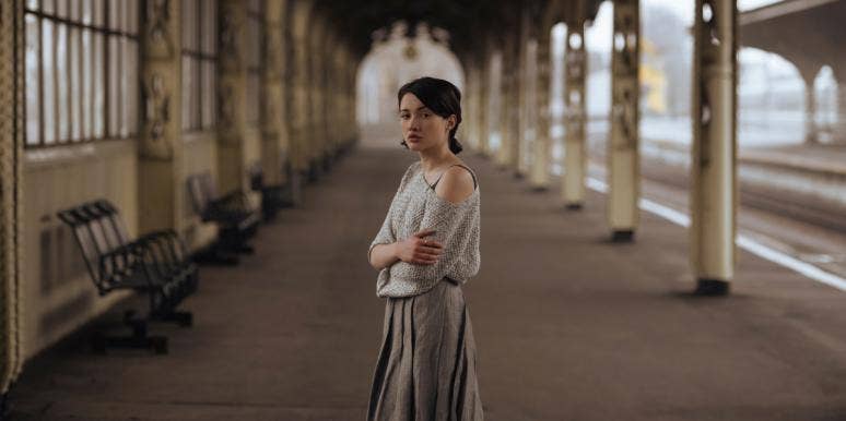 how to end a relationship respectfully heartbroken woman in train station