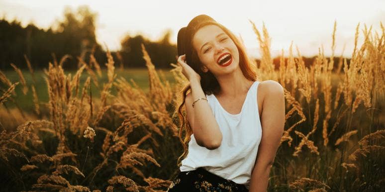 How To Live A Life That’s Aligned With Your True Self, According To 86 Experts happy woman