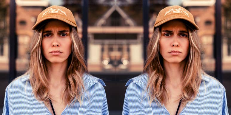 How To Deal With Daddy Issues By Healing Your 'Father Wound' doubled image of woman wearing baseball cap