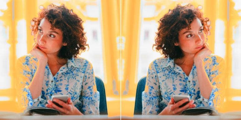 How To Forgive A Cheater — 14 Signs It’s Safe To Get Back Together woman holding a phone