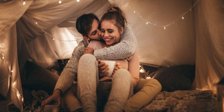3 Ways To Make A Woman Feel Like A Real-Life Goddess man cuddling woman