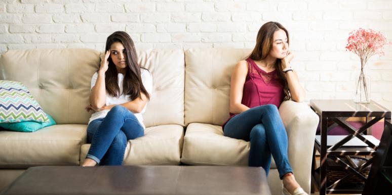 How To Get Over A Friendship Break Up woman sitting away from each other