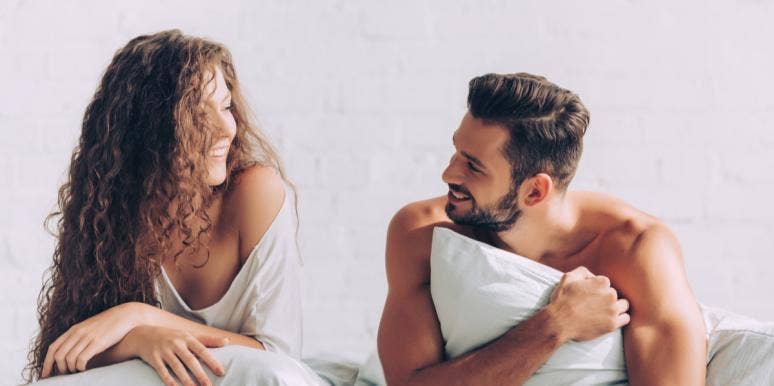 How To Give A Guy A Boner Without Ever Touching His Penis couple in bed