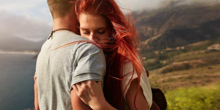 5 Little Signs You Can Trust Someone Completely woman hugging man