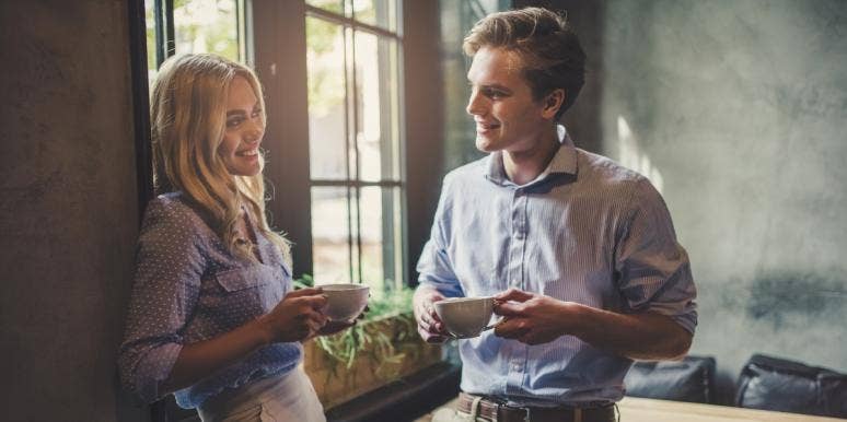 How To Make Him Chase You: 10 Proven Techniques man and woman flirting