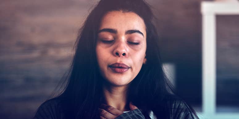 15 Self-Soothing Techniques To Calm Anxiety And Stress woman self-soothing