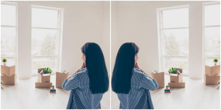 how to start decluttering when overwhelmed overwhelmed woman decluttering