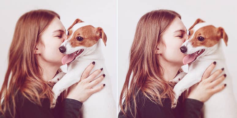 How Your Dog Really Feels About You, According To Science woman kissing her dog