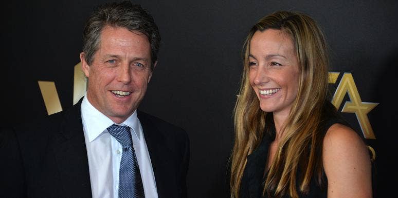 Hugh Grant and Anna Eberstein Hugh Grant and Anna Eberstein