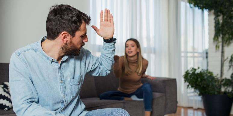Man Wonders If He Is Wrong For Refusing To Care For Newborn At Night While Wife Is On Maternity Leave husband and wife arguing in living room