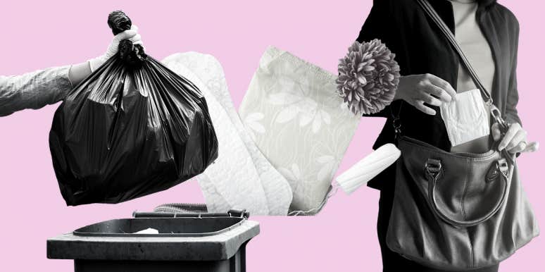Wife Reacts After Her Husband Threw Away All Her Tampons Trash, period product