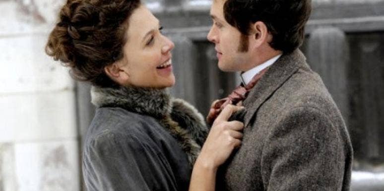 Maggie Gyllenhaal and Hugh Dancy in "Hysteria."