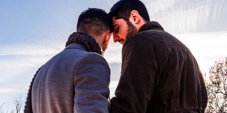 The Devastating Way I Discovered I Married A Gay Man two men embracing