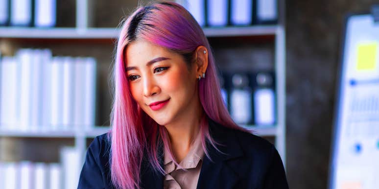 I Time-Blocked For 500+ Days — And Had This Magical Revelation woman with pink hair working