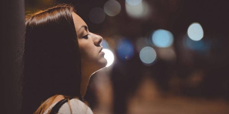 I’m Tired Of Guys Wanting Me, But Not Wanting To Date Me upset woman in the night