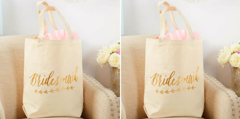 15 Best Personalized/Custom Wedding Tote Bags For The Bride And Bridal Party