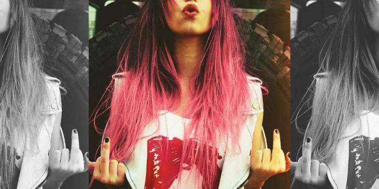 middle finger middle finger