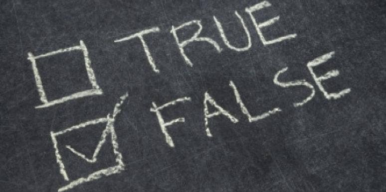 true false true false
