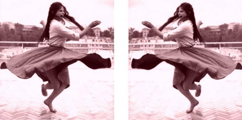 Italian girl dancing Italian girl dancing