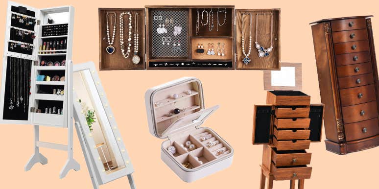 11 Gorgeous Jewelry Boxes Armoires To, Jewelry Storage Armoire