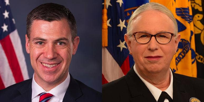Rep. Jim Banks Intentionally Misgenders 4-Star Admiral — Promptly Suspended By Twitter Representative Jim Banks and Dr. Rachel Levine