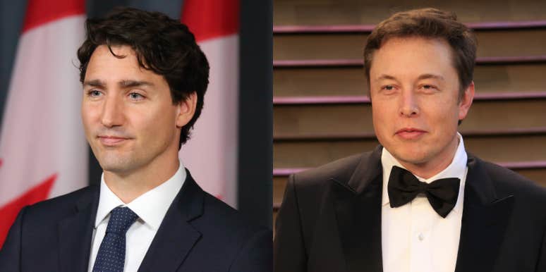 Elon Musk Compared Justin Trudeau To Hitler Following Truck Driver Drama Justin Trudeau and Elon Musk