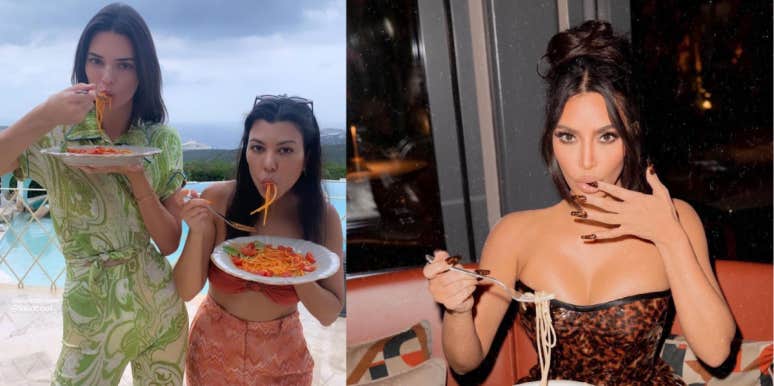 Kardashians eating