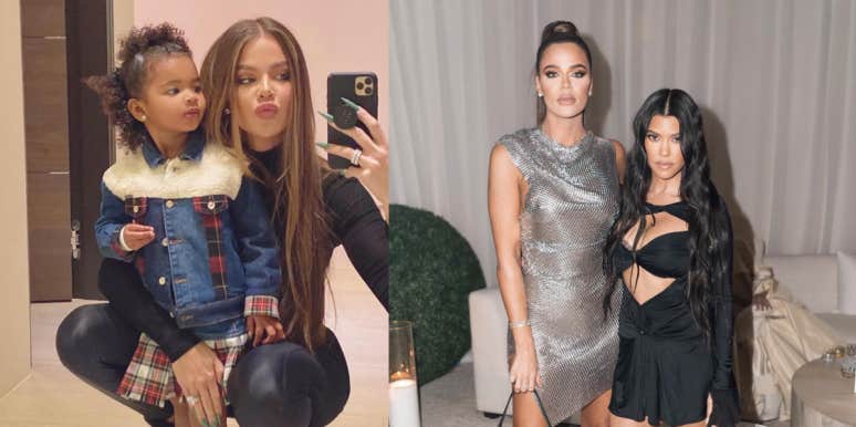 Why Khloé Kardashian Won't Let Her Daughter True Sleep Over At Kourtney's House Khloé Kardashian, True Thompson, Kourtney Kardashian