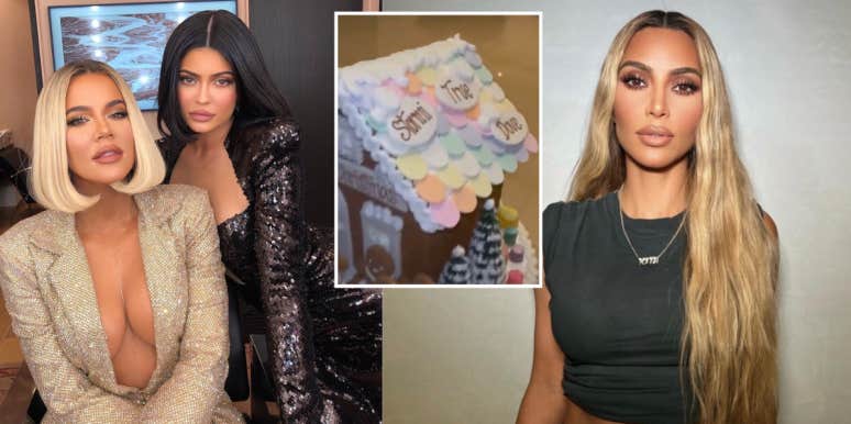 Fans Think Kim Kardashian Revealed Kylie Or Khloe's Sons' Names In Her Christmas Decorations Khloe Kardashian, Kylie Jenner, Kim Kardashian