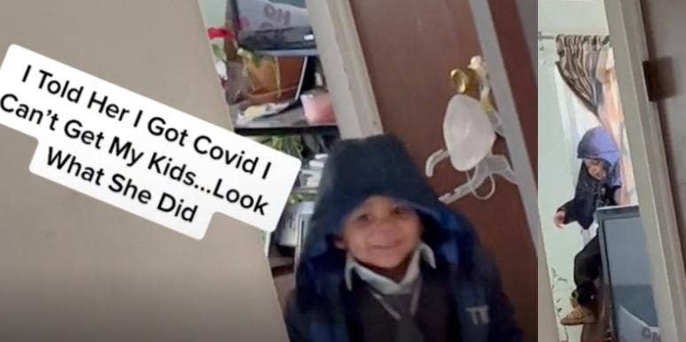 Video Allegedly Shows Mom Sneaking Kid Into Dad's House After He Said He Had COVID Video Allegedly Shows Mom Sneaking Kid Into Dad's House After He Said He Had COVID
