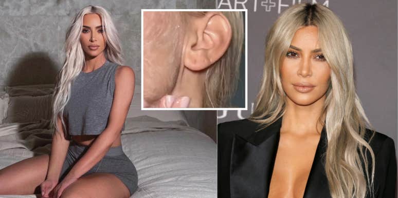 Kim Kardashian’s Alleged Facelift Scar Visible In Recent Video Kim Kardashian, alleged facelift scar