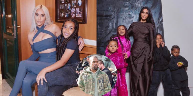Kim Kardashian Increases Security At Kids' School Following Kanye West Exposing School Name Kim Kardashian, North West, Chicago West, Psalm West, Saint West