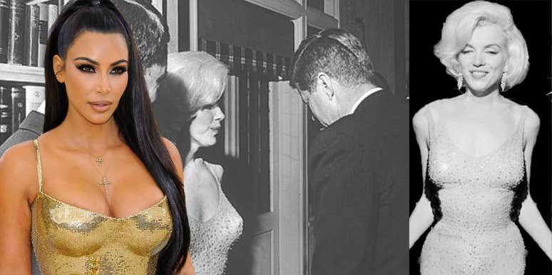Will Kim Kardashian Wear Marilyn Monroe's Dress To The Met Gala? Kim Kardashian, Marilyn Monroe, JFK