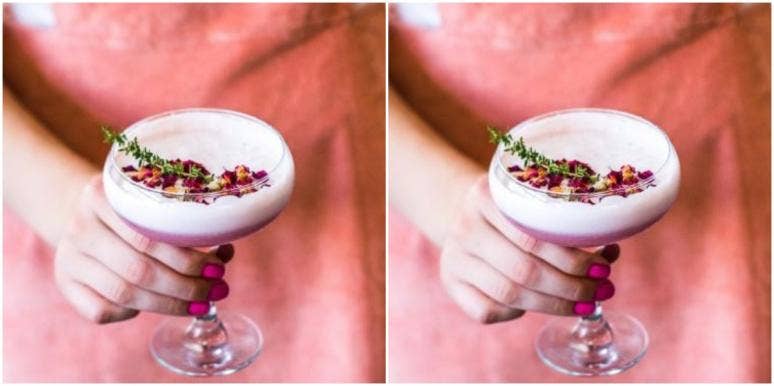 non-alcoholic drinks pink mocktail drink