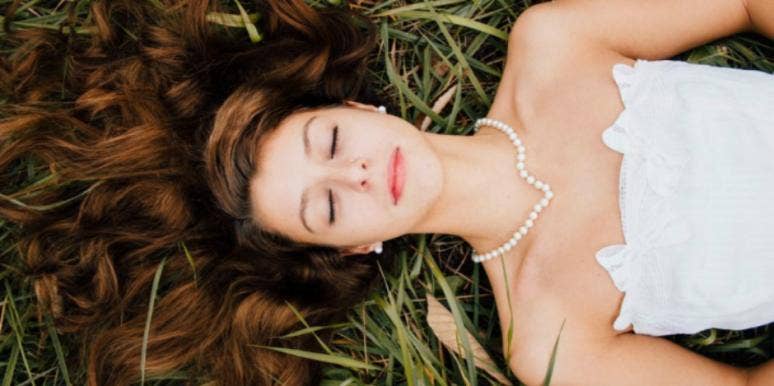 laying in the grass laying in the grass