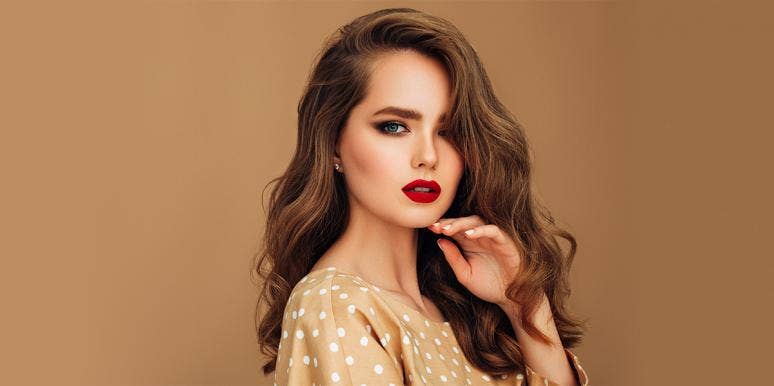 What Your Lipstick Shade Secretly Says About Your Personality woman wearing lipstick