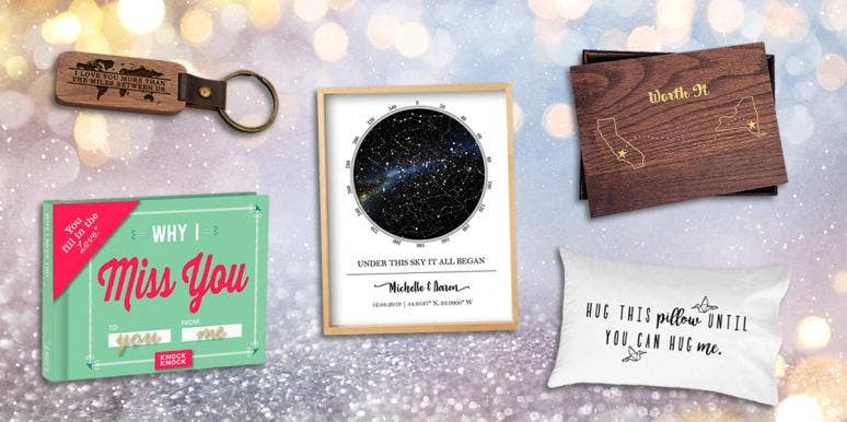 The Best Long Distance Relationship Gifts To Give long distance relationship gift collage