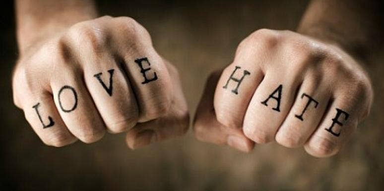 love hate fists