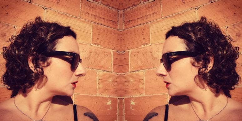 I Got My Ring Finger Tattooed To Remind Myself To Never Marry Again woman wearing sunglasses