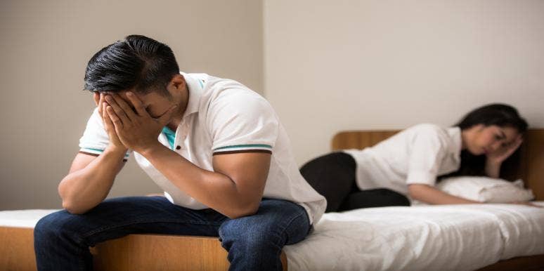 Man Wonders If He Is In The Wrong For Refusing To Adopt Dying Ex-Girlfriend’s Son couple fighting on the bed