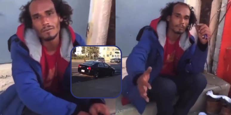 Man confronting homeless high school bully