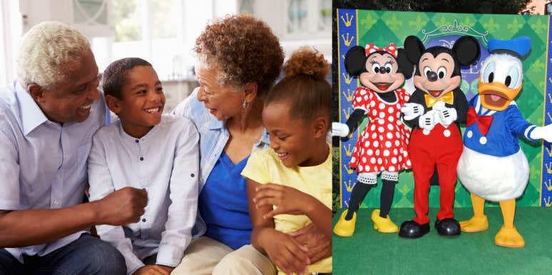 Grandparents, grandchildren, Disney World 