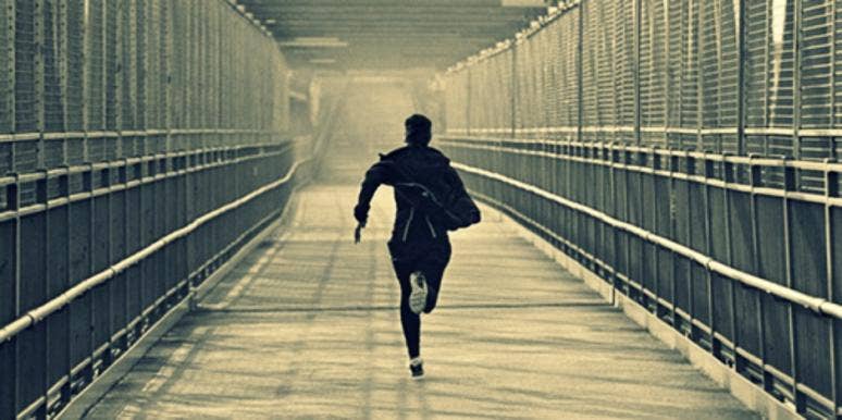 man running man running