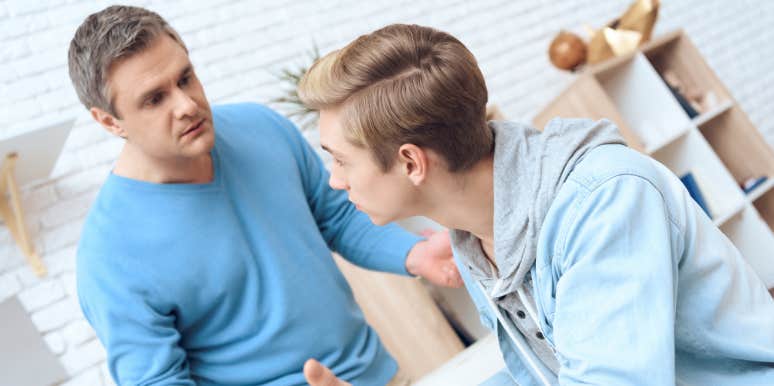 Man Wonders If He Was Wrong To Throw Immediately Stepson’s Father’s Day Gift Out father and son arguing