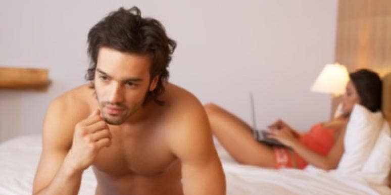 man thinking cheating
