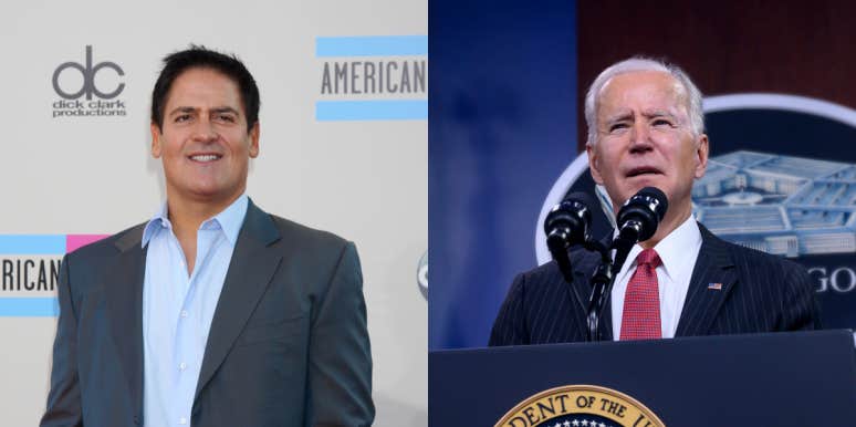 Billionaire Mark Cuban Blames 'Ridiculous Tuition Fees' For Student Debt, Supports Biden's Forgiveness Plan Mark Cuban and Joe Biden