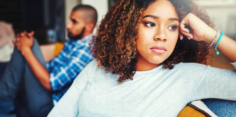 3 Marriage Deal Breakers That Predict Divorce unhappily married couple sitting on a couch