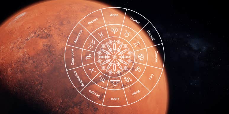 mars and astrology wheel